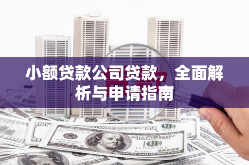 迁安市小额贷款公司贷款，全面解析与申请指南