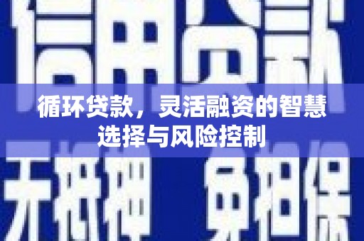 迁安市循环贷款，灵活融资的智慧选择与风险控制